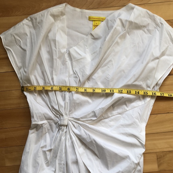 Catherine Malandrino asymmetric draped top Sz 6 - Picture 12 of 15